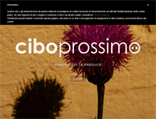 Tablet Screenshot of ciboprossimo.net